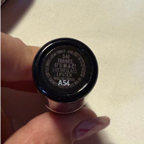 MAC Lustreglass Lipstick - # 540 Thanks It’s M.A.C Taupey Pink Nude 3g/0.1oz - Picture 4 of 6